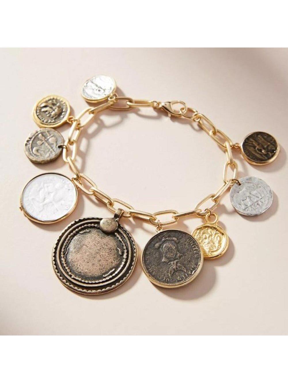 Anthropologie Around the World Charm Bracelet